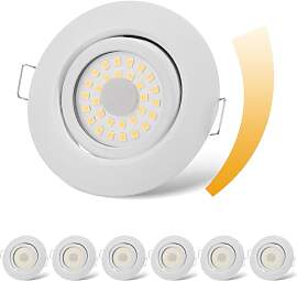 cloksh LED Einbaustrahler 230V Flach Dimmbar LED