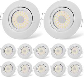 cloksh LED Einbaustrahler 230V Flach Dimmbar LED