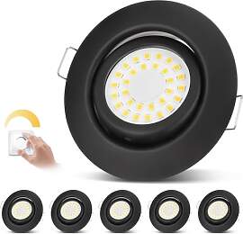 cloksh LED Einbaustrahler 230V Flach Dimmbar LED