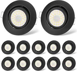 cloksh LED Einbaustrahler 230V Flach Dimmbar LED
