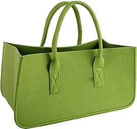 Close Up Filztasche Kaminholz Grün Tragetasche,
