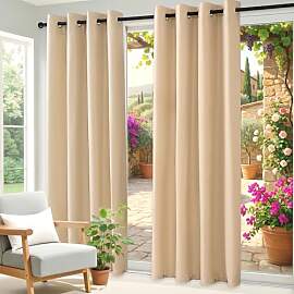 Clothink Outdoor Vorhang Wetterfest Mit Ösen Oben 