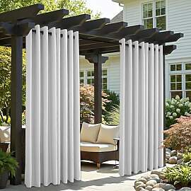 Clothink Outdoor Vorhang Wetterfest Mit Ösen,