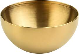 Cloudpower 15cm Edelstahl Obstsalatschüssel Gold