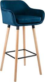 CLP Barhocker gepolstert mit Lehne Grant, Barstuhl 