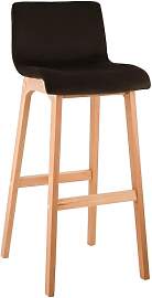 CLP Barhocker mit Lehne Hover, Barstuhl Holz