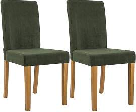 CLP Esszimmerstuhl 2er Set gepolstert mit Lehne