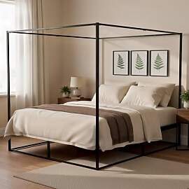 CLP Himmelbett Gestell Batoni, Doppelbett für