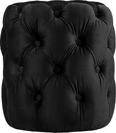 CLP Sitzhocker Samt rund Drancy, gepolstert mit