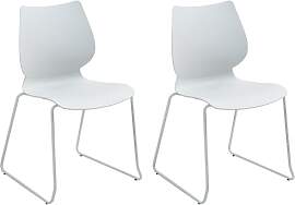 CLP Stapelstühle 2er Set Houma, platzsparender