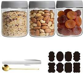 CNKHDZ 3 Stück Overnight Oats Gläser,Overnight