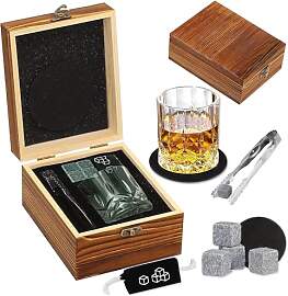 Cnwinu Whisky Gläser Set, Whisky Steine, Whiskey