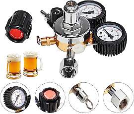 CO2 Druckminderer Dual Manometer W21.8 R134A A/C