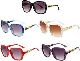 COACOM 5 Stücke Frauen Sonnenbrille, Retro