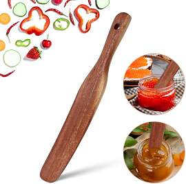 cobee Pfannenwender Holz, 26cm Spurtle Spatel