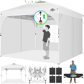 COBIZI Pavillon 3x3m Wasserdicht Stabil Winterfest 