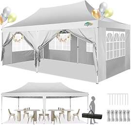 COBIZI Pavillon 3x6m, Faltpavillon 3x6 Wasserdicht 