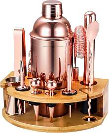 Cocktail Shaker Set, 12 Teiliges Edelstahl Bar