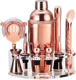Cocktail Shaker Set, Edelstahl Cocktail Set mit 12 