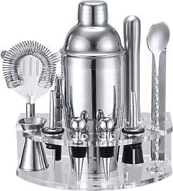 Cocktail Shaker Set, Edelstahl Cocktail Set mit 12 