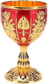 Cocoarm Goldkelch, Goldener Vintage Kelch mit