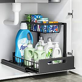 Cocolemon Metall Unter Waschbecken Regal, 2 Etagen 