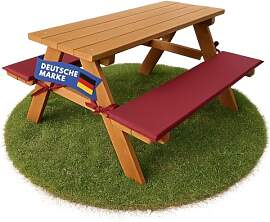 Coemo Robuste Kinder-Sitzgarnitur Outdoor mit 2