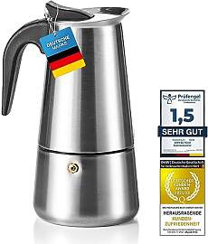 Coffee Fox® Espressokocher aus Edelstahl -