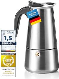 Coffee Fox® Espressokocher aus Edelstahl -