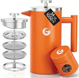 Coffee Gator French Press Kaffeemaschine 1 Liter - 