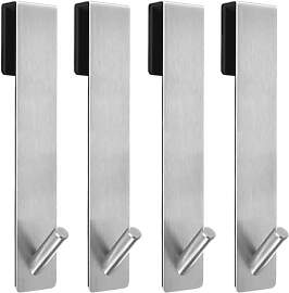COFTCLMOMT 4 STK 12.5CM Edelstahl Duschhaken für