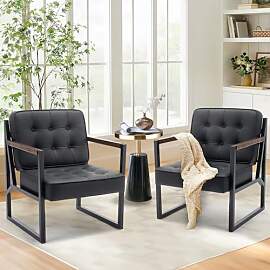 COLAMY Ohrensessel Sessel Wohnzimmer 2er Set,