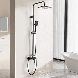 Coleniny Schwarzes Duschset mit Mischbatterie |