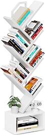 Coleshome Bücherregal im Baumform, Standregal mit 
