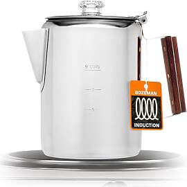 COLETTI Bozeman Induktions-Perkolator Kaffeekanne, 