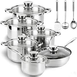 Colourcoco Edelstahl Topfset Induktion -