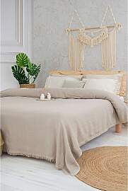 Colourful Cotton - Tagesdecke in Beige