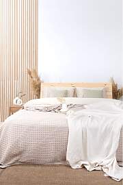 Colourful Cotton - Tagesdecke in Beige