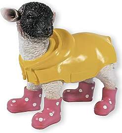 colourliving Gartenfigur Schaf mit Gummistiefeln