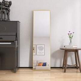 Comanlai 140x40cm Ganzkörperspiegel Rechteckiger