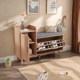 Comanlai Schuhregal mit Schuhbank,