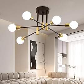 Comely Deckenleuchte Vintage, 6 Flammig Sputnik