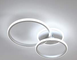 Comely Modern LED Deckenleuchte, 42W 4700LM Silber 