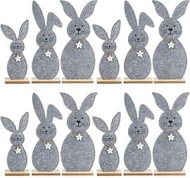 com-four® 12x Deko Aufsteller für Ostern -