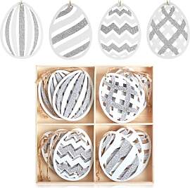 com-four® 12x Dekoaufhänger Ostern -