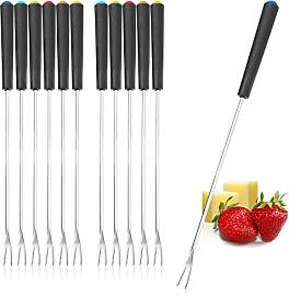 COM-FOUR® 12x Fondue Gabeln aus rostfreiem