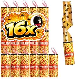 com-four® 16x Premium Fliegenfänger Öko-Natur