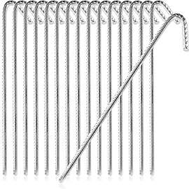 COM-FOUR® 16x XL Bodenanker aus massivem Stahl,