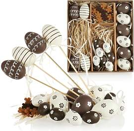 com-four® 18-teiliges Osterdeko-Set - Osterdeko