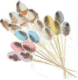com-four® 18x Blumenstecker für Ostern - Bunte